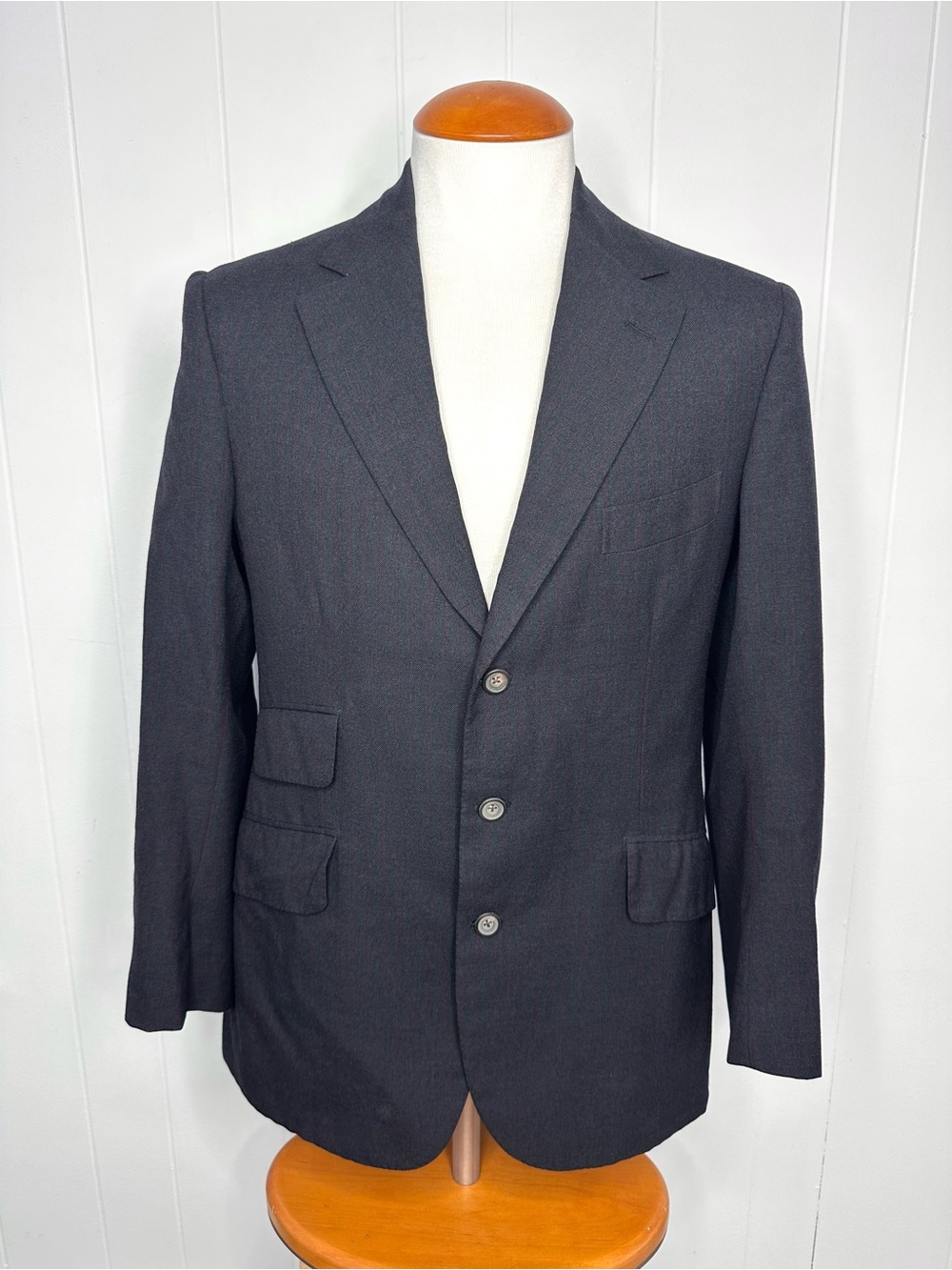 Dimi Major Tailor London Bespoke Charcoal Pinstripe Suit JACKET Blazer